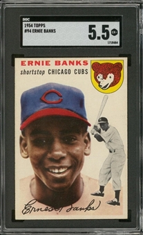 1954 Topps #94 Ernie Banks Rookie Card – SGC EX+ 5.5